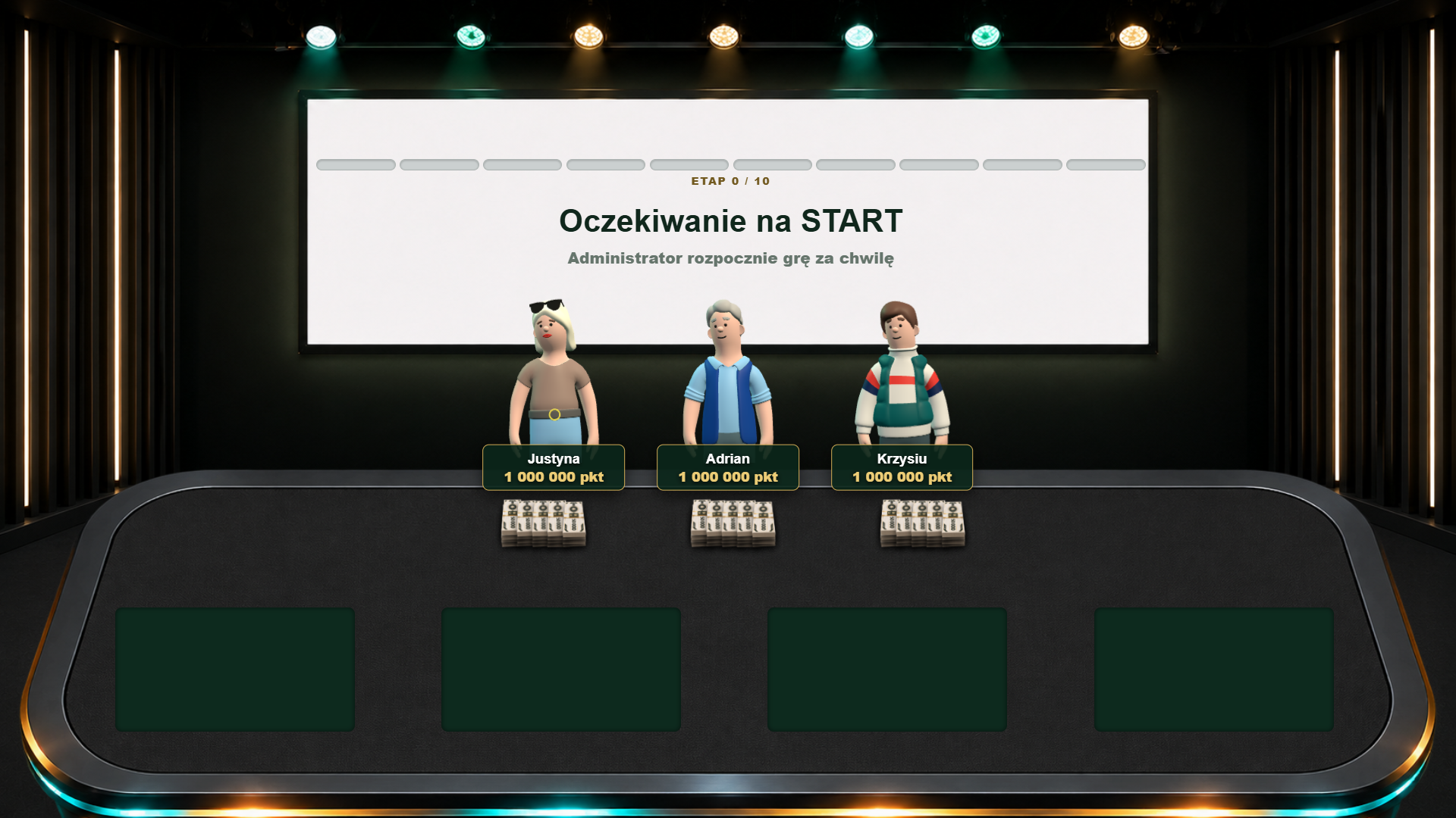 Start gry Postaw na Milion w CityNook